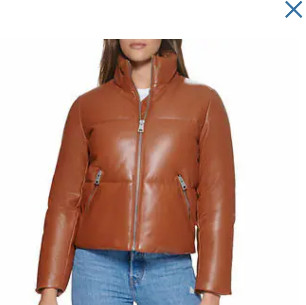 Levi's Ladies' Faux Leather Puffer Jacket